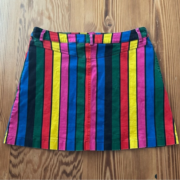 Lazy Oaf Stripy Button Skirt - Picture 5 of 9